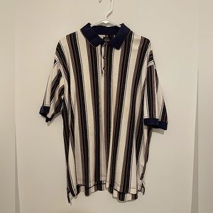 XL striped Button up T-Shirt